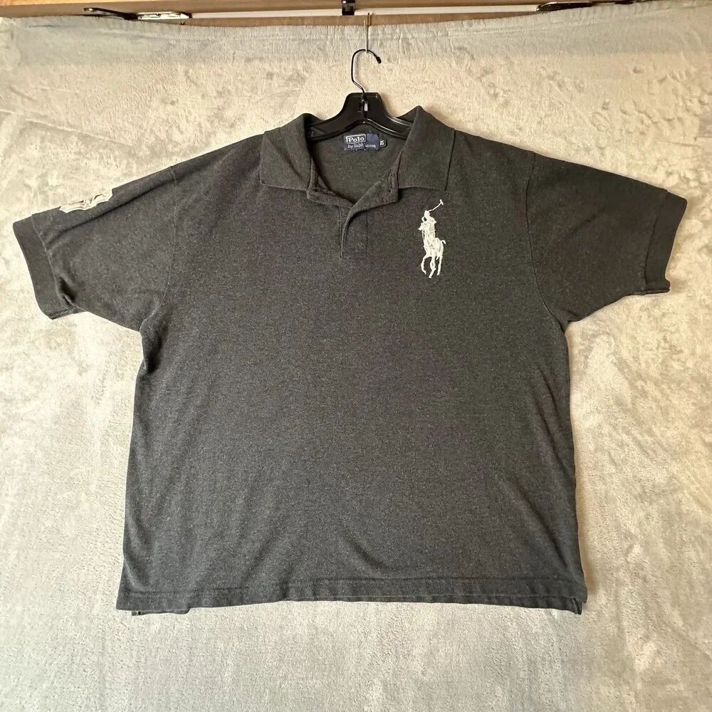 POLO RALPH LAUREN Mens Big Pony Polo Shirt Rugby #3 Shirt 2XL